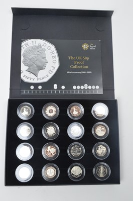 Lot 839 - Royal Mint United Kingdom: The UK 50p Proof Collection
