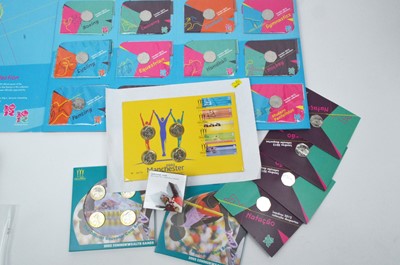 Lot 855 - Royal Mint United Kingdom: London 2012 Olympic 50p sports collection and other coins