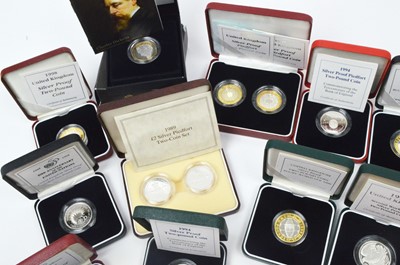 Lot 861 - Royal Mint United Kingdom: a collection of £2 silver Proof coins