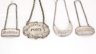 Lot 244 - Four wine labels, various designs and makers.
