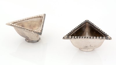 Lot 151 - A pair of Edward VIII Scottish silver salts.