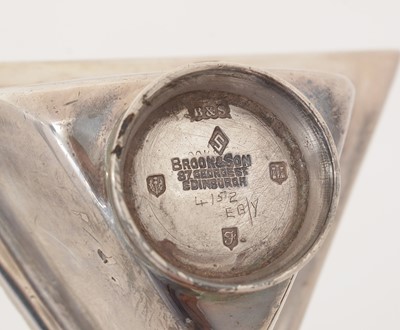 Lot 151 - A pair of Edward VIII Scottish silver salts.