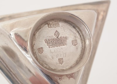 Lot 151 - A pair of Edward VIII Scottish silver salts.