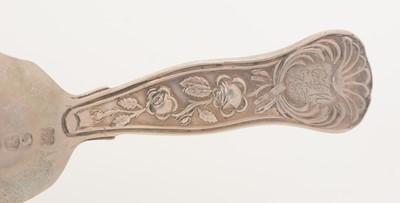 Lot 34 - A Victorian silver Provincial caddy spoon.
