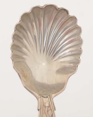 Lot 34 - A Victorian silver Provincial caddy spoon.