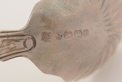 Lot 34 - A Victorian silver Provincial caddy spoon.