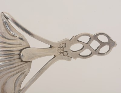 Lot 41 - A George III silver Provincial caddy spoon.