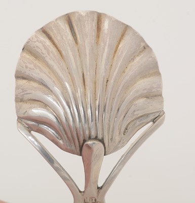 Lot 41 - A George III silver Provincial caddy spoon.