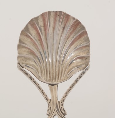 Lot 41 - A George III silver Provincial caddy spoon.