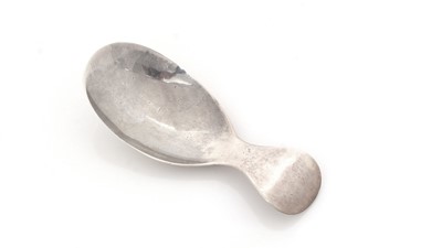 Lot 45 - A George III Scottish Provincial silver caddy spoon.