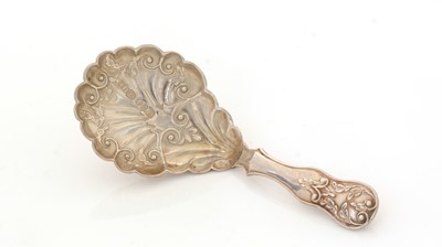 Lot 52 - A Victorian silver caddy spoon.