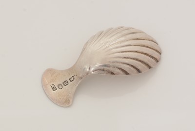 Lot 54 - A George III silver caddy spoon.