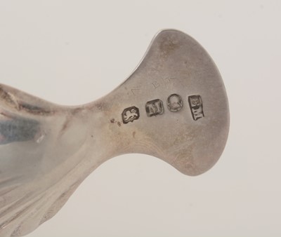 Lot 54 - A George III silver caddy spoon.
