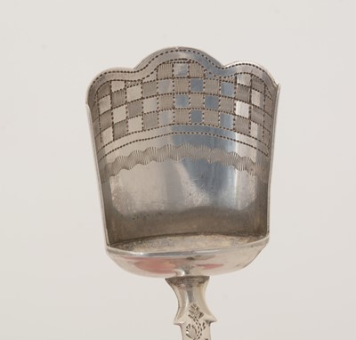 Lot 56 - Three silver caddy spoons.