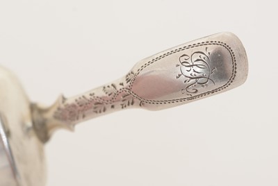 Lot 56 - Three silver caddy spoons.
