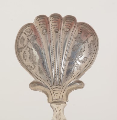 Lot 56 - Three silver caddy spoons.