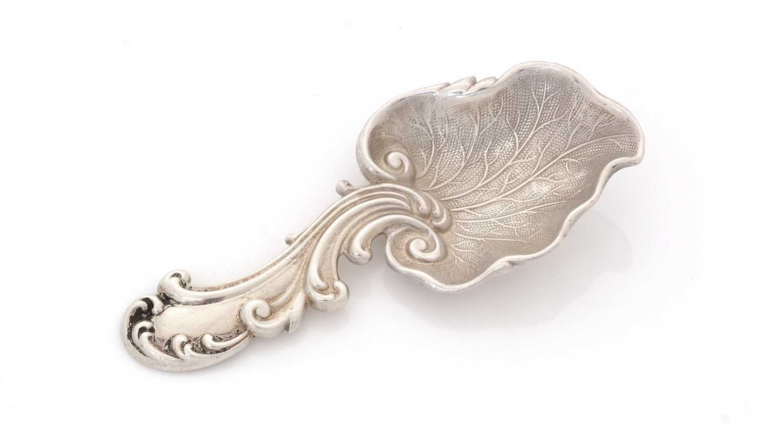 Lot 58 - A Victorian silver Provincial caddy spoon.