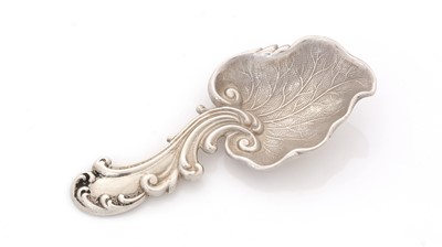 Lot 58 - A Victorian silver Provincial caddy spoon.