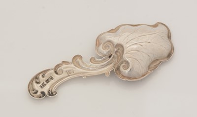 Lot 58 - A Victorian silver Provincial caddy spoon.