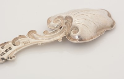 Lot 58 - A Victorian silver Provincial caddy spoon.