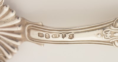 Lot 59 - A George IV silver caddy spoon.