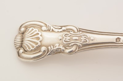 Lot 59 - A George IV silver caddy spoon.