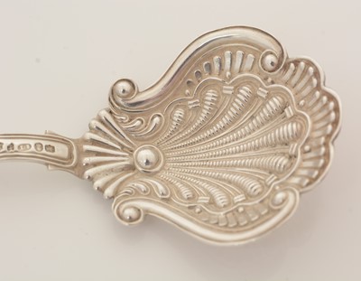Lot 59 - A George IV silver caddy spoon.