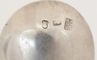 Lot 78 - A George IV/William IV silver Provincial caddy spoon.