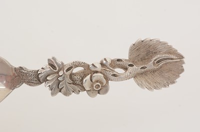 Lot 78 - A George IV/William IV silver Provincial caddy spoon.