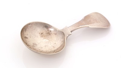 Lot 83 - A rare George III silver Scottish Provincial caddy spoon.