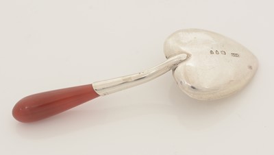 Lot 86 - A late Victorian silver caddy spoon.