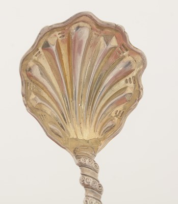 Lot 92 - A Victorian silver Provincial caddy spoon.