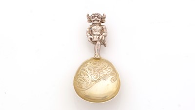Lot 94 - A George V silver caddy spoon.