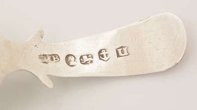 Lot 96 - A George III silver caddy spoon.