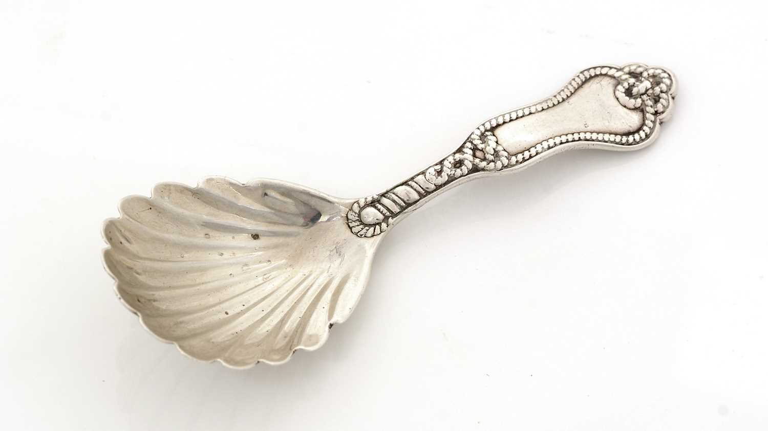 Lot 101 - A Victorian silver caddy spoon.