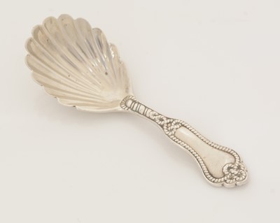 Lot 101 - A Victorian silver caddy spoon.