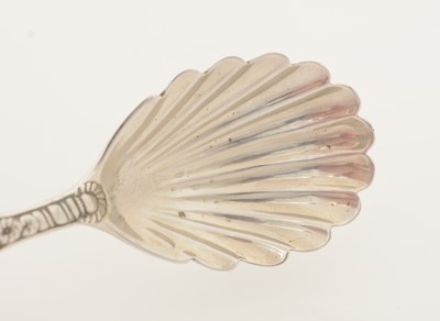 Lot 101 - A Victorian silver caddy spoon.