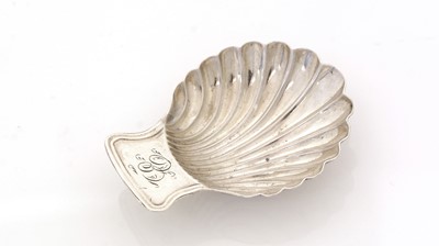 Lot 108 - A George III silver Provincial caddy spoon.