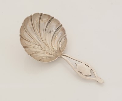 Lot 113 - A Victorian silver caddy spoon.
