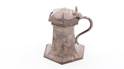 Lot 226 - A George V silver mustard pot.