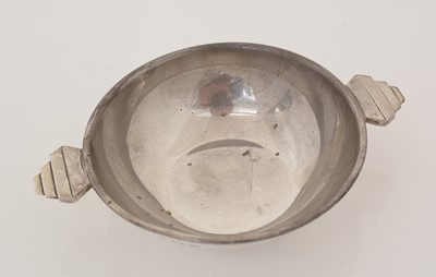 Lot 217 - A pair of Edward VIII silver Art Deco nut dishes.