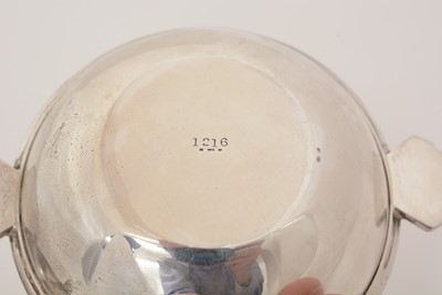 Lot 217 - A pair of Edward VIII silver Art Deco nut dishes.