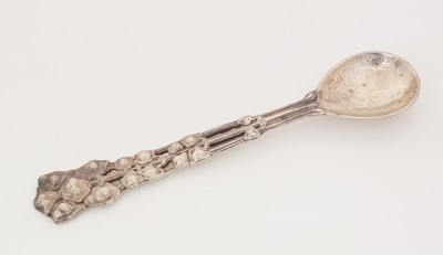 Lot 213 - A George V silver cast spoon.