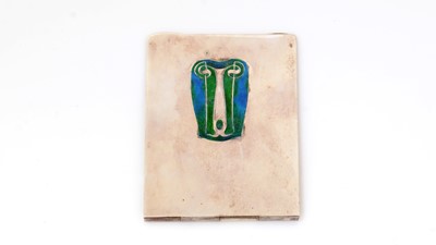 Lot 212 - An Edwardian silver Art Nouveau spring clip.