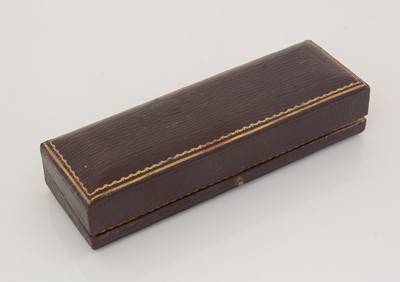 Lot 156 - A George V cased set of four silver menu card holders.