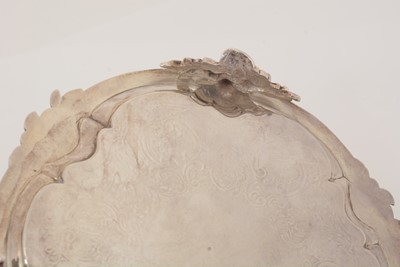 Lot 185 - A William IV silver waiter or small salver.