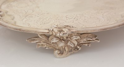 Lot 185 - A William IV silver waiter or small salver.