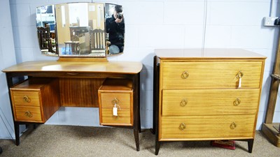 Lot 108 - Berick Furniture by Beresford & Hicks: a chest of drawers and a kneehole dressing table.