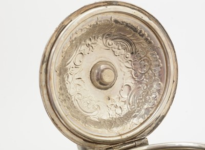 Lot 129 - A late period Old Sheffield plated coffee pot.