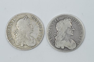 Lot 891 - United Kingdom: two Charles II crowns
